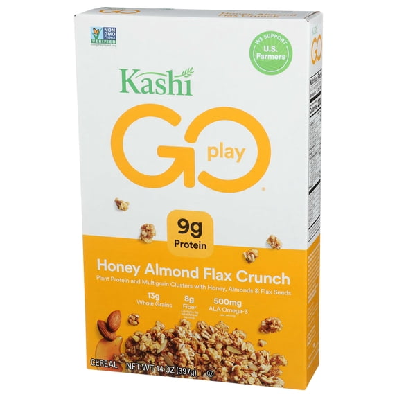 Kashi Golean Crunch Honey Almond Flax Cereal, 14 Ounce -- 12 per case.