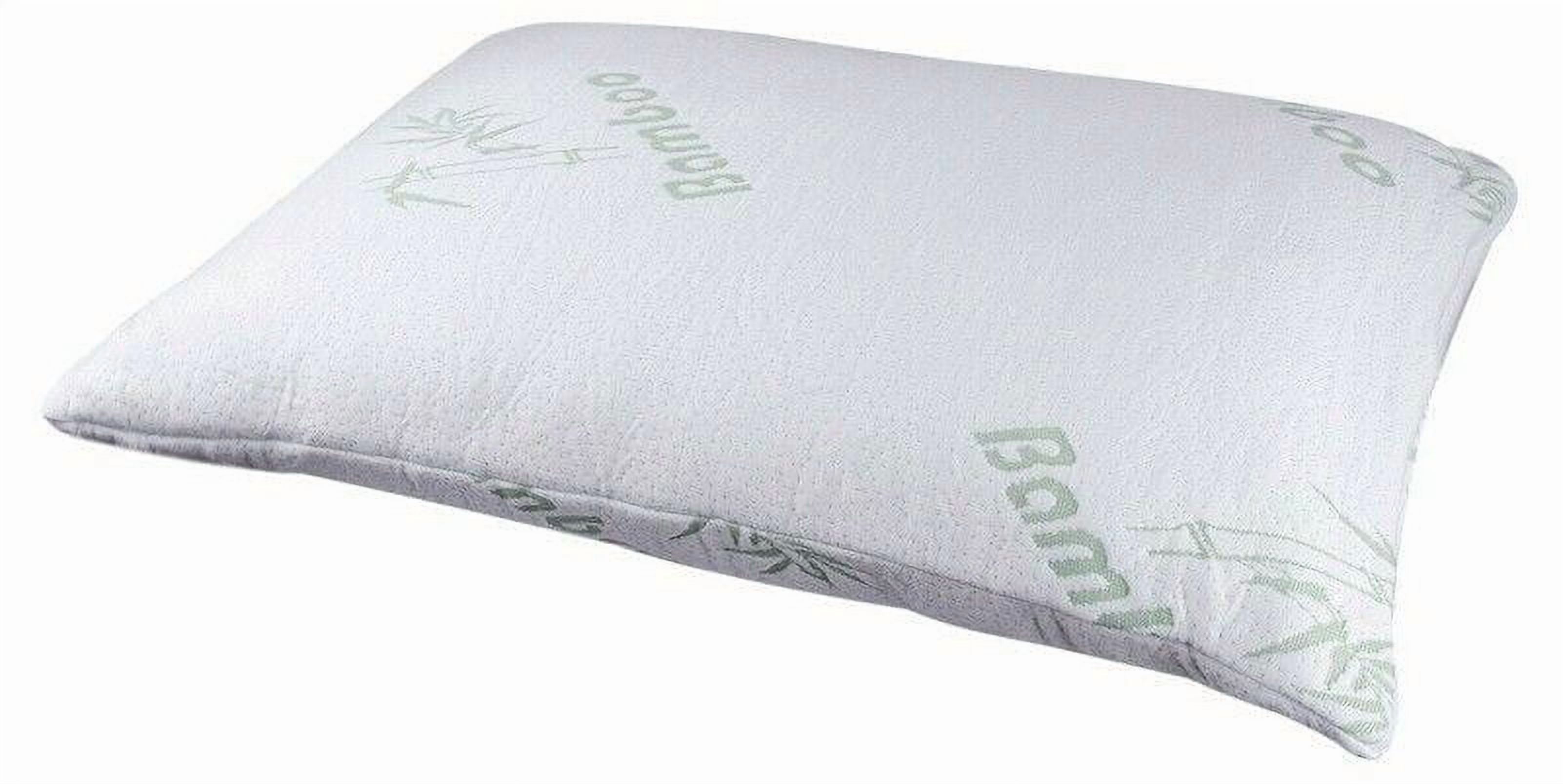 Kashi Home Bamboo Memory Foam Pillow, Hypo-Allergenic Removable Bamboo Cover, King Size -36"x19"