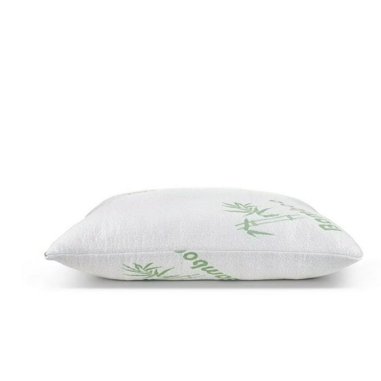 Queen Memory Foam Pillow with Removable Bamboo Cover