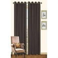 thumbnail image 1 of Kashi Home CP020009 57 x 90 In. Holly - Faux Silk Curtain Panel - Black, Pack of 2, 1 of 3
