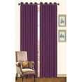 thumbnail image 1 of Kashi Home CP023321 57 x 84 In. Holly - Faux Silk Curtain Panel - Plum, Pack of 2, 1 of 7