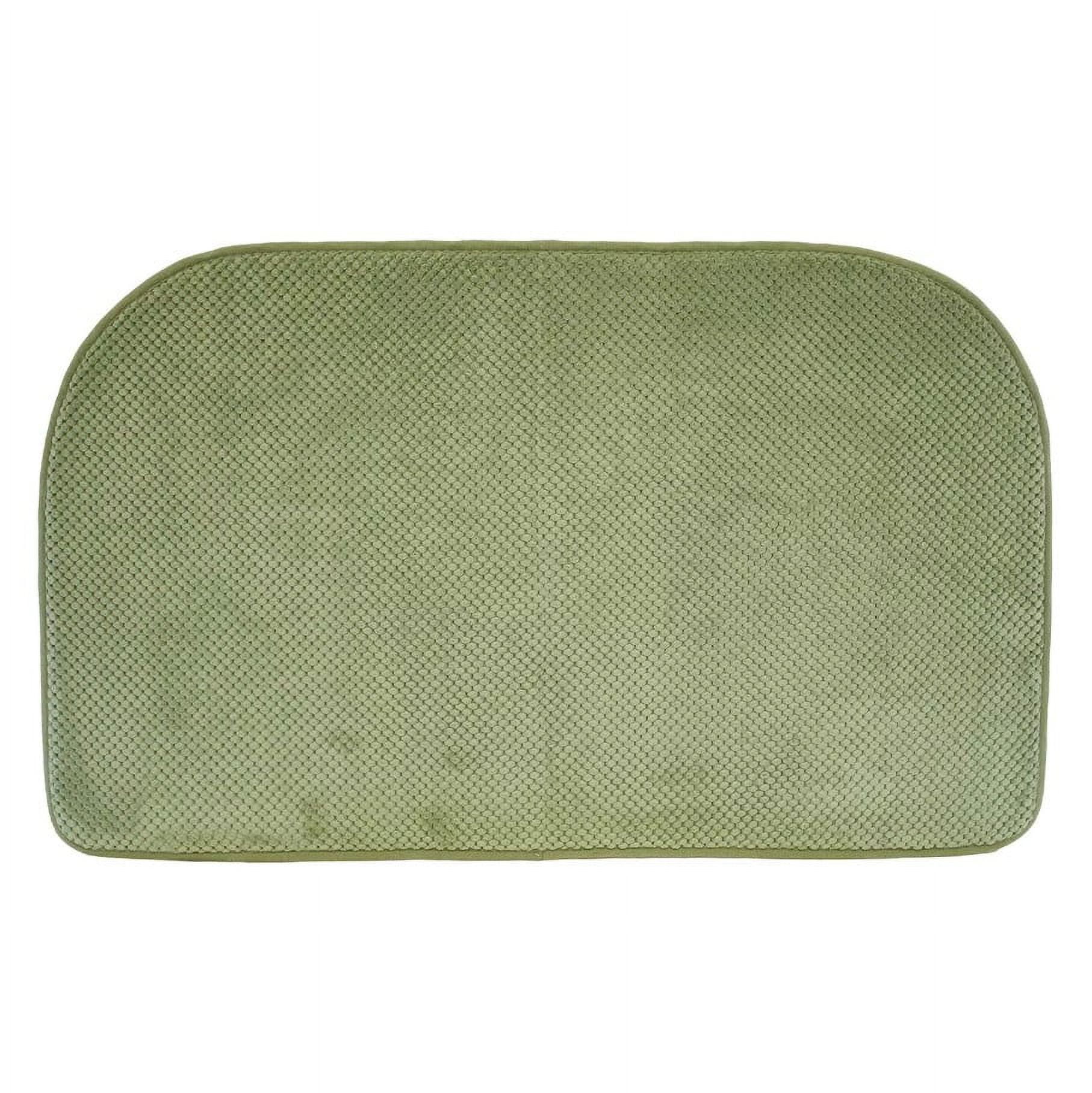 Kashi Home Contemporary Green Kitchen Mats, 18 in x 30 in, 2