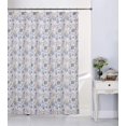 thumbnail image 1 of Kashi Home Coral Reef 13pc Canvas Shower Curtain & Roller Hooks Set, 1 of 2