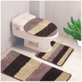 thumbnail image 1 of Kashi Home Denise 3 Piece Striped Bath Rug, 1 of 4
