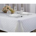 thumbnail image 1 of Kashi Home Harriet Jacquard Tablecloth 60"x84" White, 1 of 2