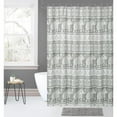 thumbnail image 1 of Kashi Home Hazel 14 pc Fabric Shower Curtain, Chenille Bath Rug Mat & Roller Hooks, Bathroom Accessory Set, 1 of 3