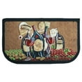thumbnail image 1 of Kashi Home Kitchen Rug, Area Rug, Mat, Beautiful Print Non-Skid Latex Back Bending Wine 18x30 D Shape, 1 of 4