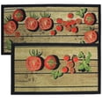 thumbnail image 1 of Kashi Home Kitchen Rug, Area Rug, Mat, Beautiful Print Non-Skid Latex Back Fresh Tomato 2pc Set (18X30 Rectangle & 20X40), 1 of 3