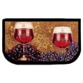 thumbnail image 1 of Kashi Home Kitchen Rug, Area Rug, Mat, Beautiful Print Non-Skid Latex Back Rossissimo 18x30 D Shape, 1 of 3
