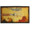 thumbnail image 1 of Kashi Home Kitchen Rug, Area Rug, Mat, Beautiful Print Non-Skid Latex Back Spaghetti 18x30 Rectangle, 1 of 4
