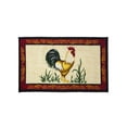 thumbnail image 1 of Kashi Home Kitchen Rug, Printed Area Rug, Durable Floor, Door Mat, Farmhouse Non-Slip Carpet Latex Backing Beautiful Design, Dot Rooster 18x30 Rectangle, 1 of 3