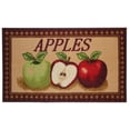 thumbnail image 1 of Kashi Home Kitchen Rug, Printed Area Rug, Durable Floor, Door Mat, Farmhouse Non-Slip Carpet Latex Backing Beautiful Design, Mixed Apple 18x30 Rectangle, 1 of 2