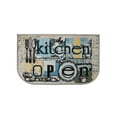 thumbnail image 1 of Kashi Home Kitchen Rug, Printed Area Rug, Durable Floor, Door Mat, Farmhouse Non-Slip Carpet Latex Backing Beautiful Design, Open Kitchen 18x30 D-Shape, 1 of 3