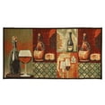 thumbnail image 1 of Kashi Home Kitchen Rug, Printed Area Rug, Durable Floor, Door Mat, Farmhouse Non-Slip Carpet Latex Backing Beautiful Design, Cheese and Wine 20x40 Rectangle, 1 of 3