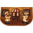 thumbnail image 1 of Kashi Home Kitchen Rug, Printed Area Rug, Durable Floor, Door Mat, Farmhouse Non-Slip Carpet Latex Backing Beautiful Design, Chef 18x30 D-Shape, 1 of 3