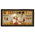 thumbnail image 1 of Kashi Home  Kitchen Rug, Printed Durable Non Slip Floor Mat, Pretty Farmhouse Design 20x40 Rectangle - Wine Chef, 1 of 5