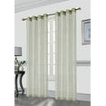 thumbnail image 1 of Kashi Home Sasha Decorative Foil Printed Sheer Window Curtain Panel With Metal Grommets, 54x84 Inch, 2 Pack (Sage), 1 of 1