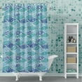 thumbnail image 1 of Kashi Home Saylor PEVA Shower Curtain Beautiful Printed Design 72"x72", 1 of 5