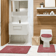thumbnail image 1 of Kashi Home Soft & Plush Bath Rugs Modern Sunray Rose Acrylic, 18" x 30",Non-skid Backing (3 Count), 1 of 5