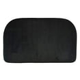 thumbnail image 1 of Kashi Home Soft Plush Memory Foam Non-Slip Backing Kitchen Rug Mat, 18x30 Inch D-Shape Slice Kitchen Floor Mat, Black, 1 of 3