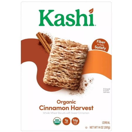 Kashi Organic Cinnamon Harvest Cereal 14 oz (Pack of 2)