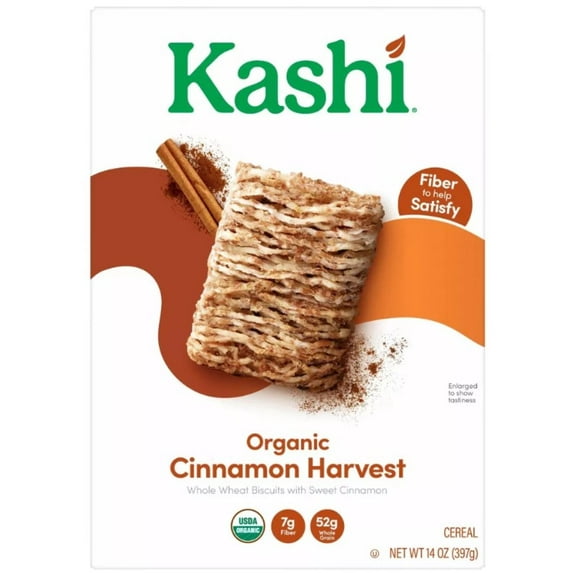 Kashi Organic Cinnamon Harvest Cereal 14 oz (Pack of 8)
