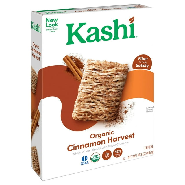 Kashi Organic Cinnamon Harvest Whole Wheat Biscuit Cereal, 31 Ounce