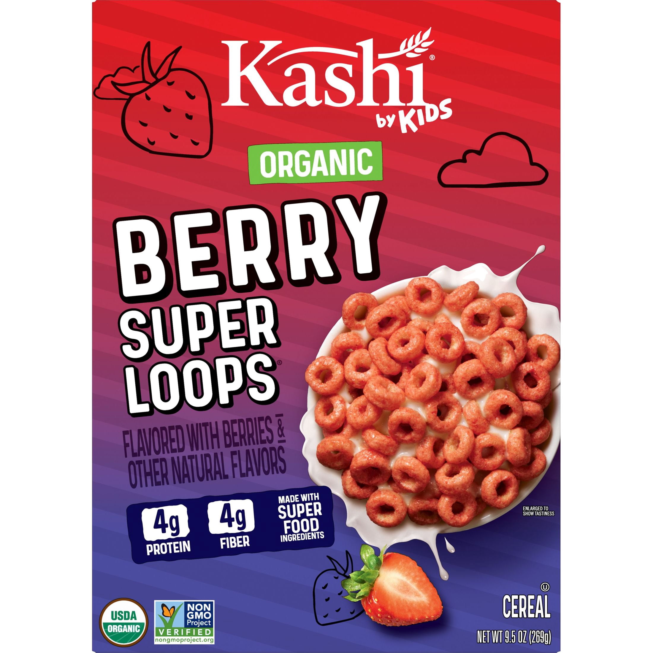 Kashi by Kids Super Loops Berry Breakfast Cereal, 9.5 oz