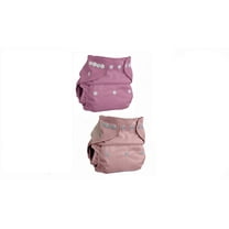 Kashmir Baby Charcoal Bamboo One Size Pocket Cloth Diapers 2 Pack. Snap Closure. “Princess”