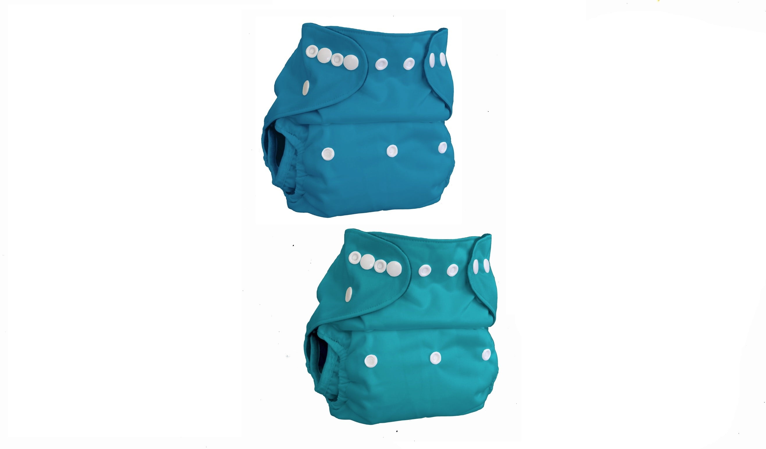 Kashmir Baby Charcoal Bamboo One Size Pocket Cloth Diapers 2 Pack. Snap Closure. “Sandcastles”