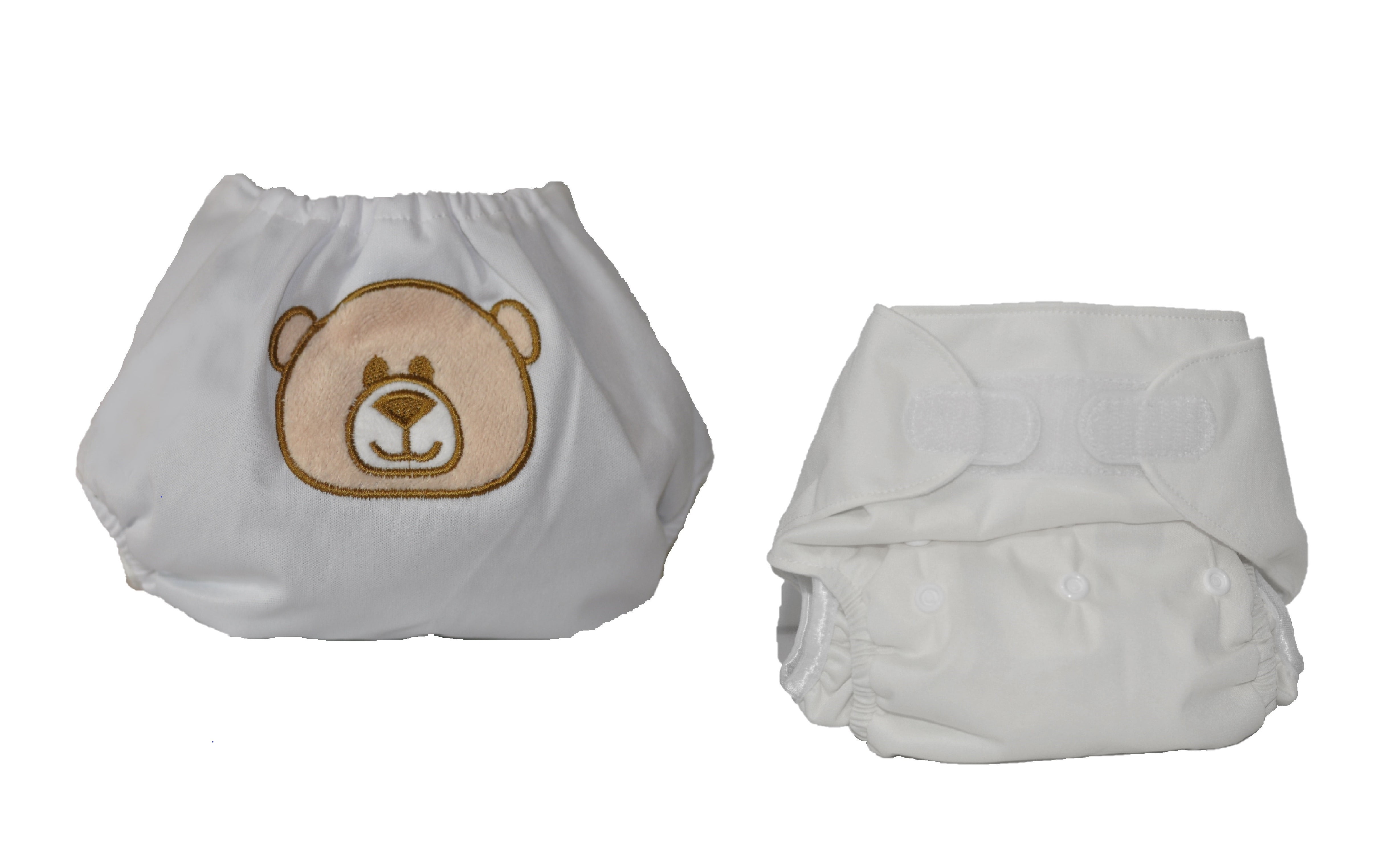 Kashmir Baby One Size Pocket Cloth Diapers (2 Pack) Velcro Closure “Cuddle-Bug“