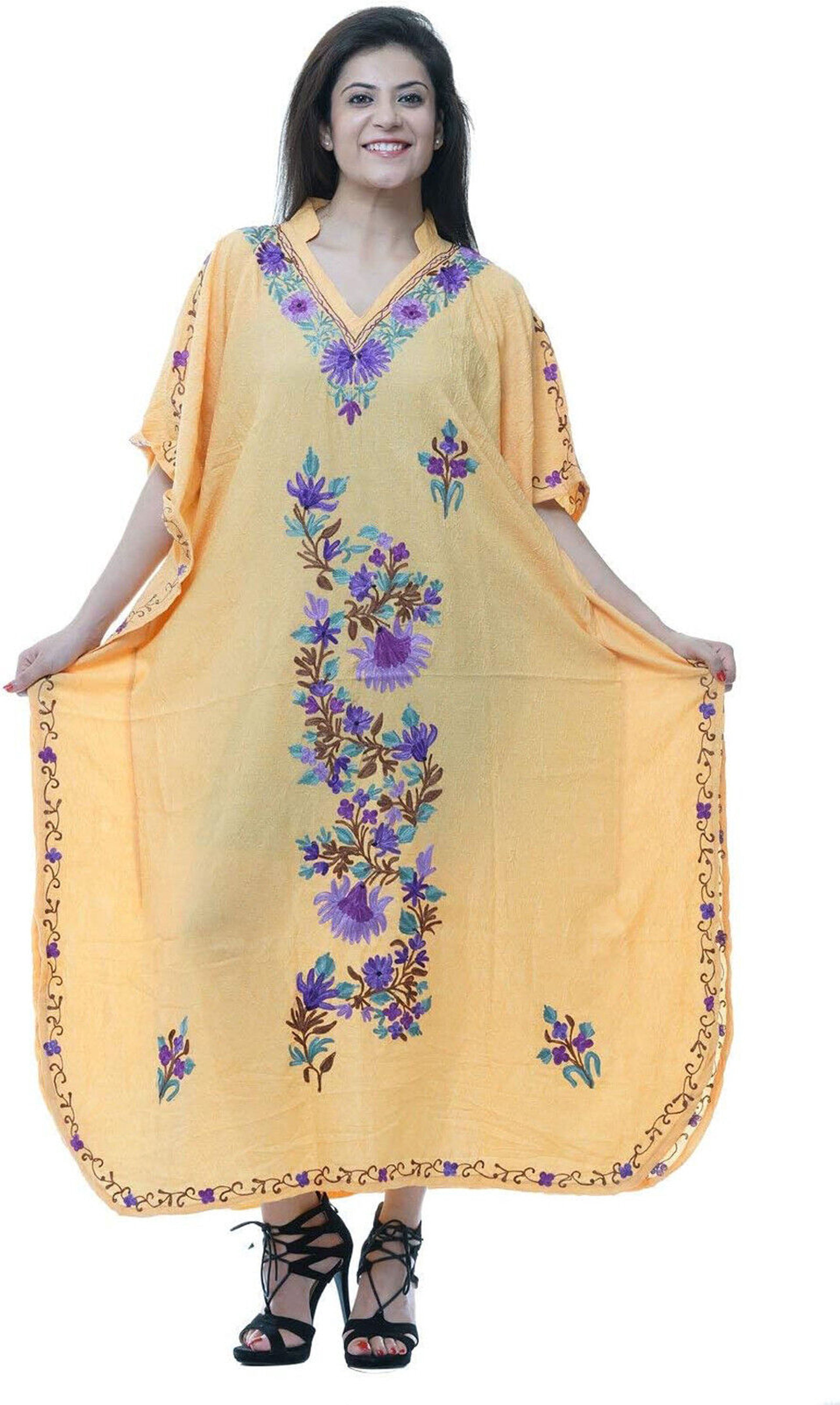 Kashmiri Long Top - Orange