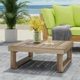 thumbnail image 1 of Kashton Acacia Wood Square Coffee Table, Brown Wash, 1 of 7