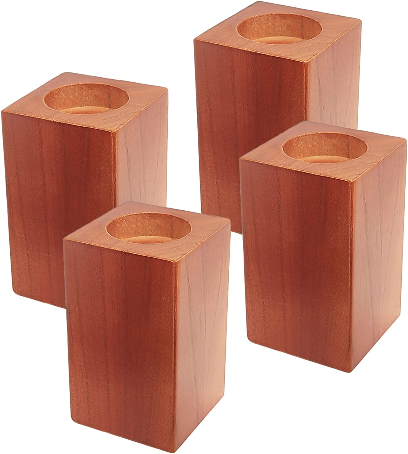 Kasiden Wood Bed Risers Furniture RisersHeights 4.5 Inch Heavy Duty