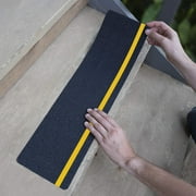 Anti Slip Traction Treads (10-Pack),6" X 24", Best Grip Tape Grit Non Slip, Outdoor Non Skid Tape, High Traction Friction Abrasive Adhesive for Stairs Step