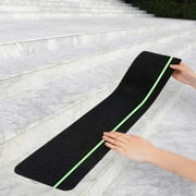 Kaskawise Anti Slip Traction Treads with Glow in Dark Stripe 10-Pack, 6 X 24, Best Grip Tape Grit Non Slip, Outdoor Non Skid Tape, High Traction Friction Abrasive Adhesive for Stairs Step