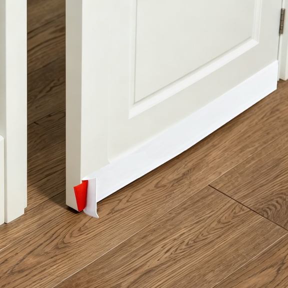 Kaskawise Vinyl Wall Base Baseboard Molding Trim, 4 Inch x 20 Feet, White, Flexible Self Adhesive