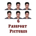 Kaslove 6 PSC US Online Passport photo prints 2x2 inch, VISA