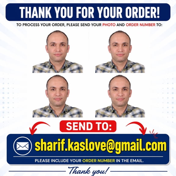 Kaslove 6 PSC US Online Passport photo prints 2x2 inch, VISA, Citizenship, Immigration, Work Photos, green card photo (per order 1 picture 6 Prints)