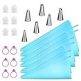Kasmoire Reusable Piping Bags and Tips Set, Cake Decorating Tools with