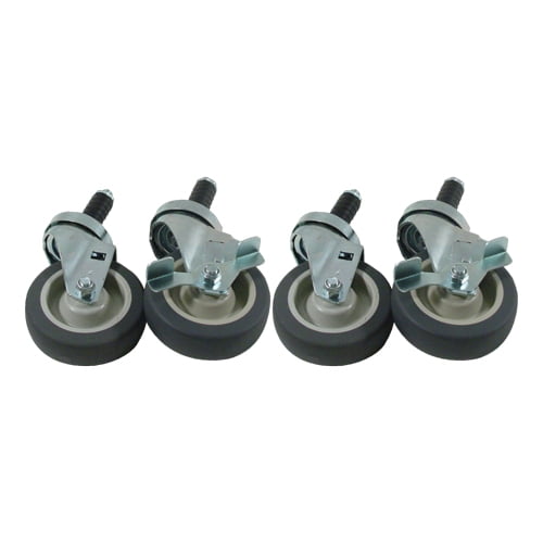 Kason - K-35807 - 1 in Expanding Stem Caster Set with 4 in Wheels
