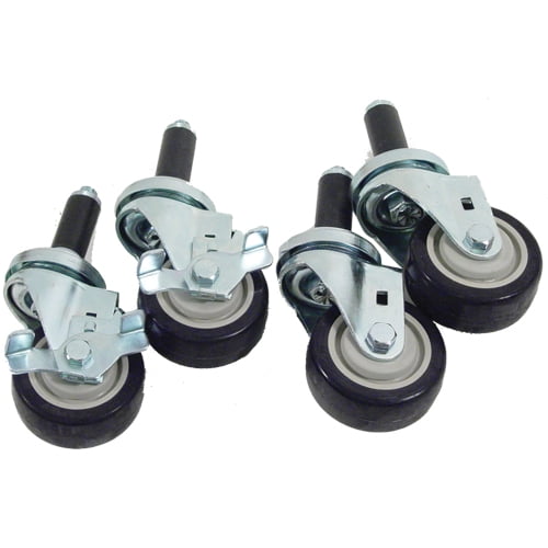 Mavrik 1 in Expanding Stem Caster Set with 3 in Wheels