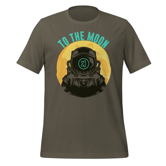 Kaspa Crypto To The Moon Shirt, Unisex, Kaspa Mining Shirt, Kaspa Crypto Miner Shirt, Kaspa Crypto Bullrun Shirt, Kaspa Merch (Army, S)
