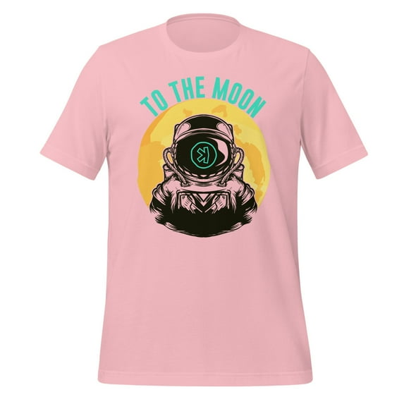 Kaspa Crypto To The Moon Shirt, Unisex, Kaspa Mining Shirt, Kaspa Crypto Miner Shirt, Kaspa Crypto Bullrun Shirt, Kaspa Merch (Pink, L)