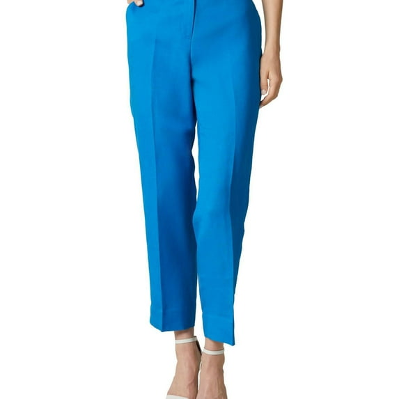 Kasper Womens Solid Dress Pants, Blue, Petite, 14P