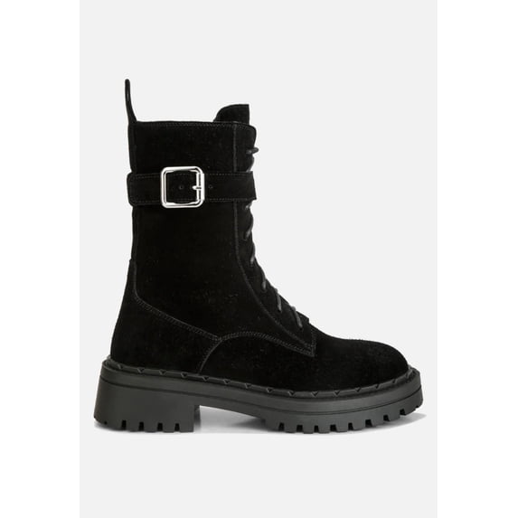 Kasper Suede Chunky Lug Boots