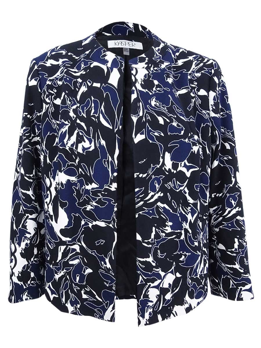 Kasper Women's Jacquard Topper Jacket (8, Ivory)