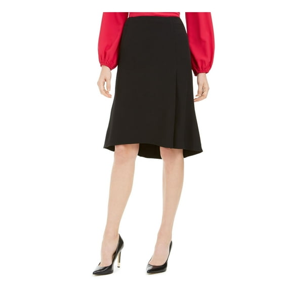 Kasper Womens Crepe Knee-Length Flare Skirt Black 16