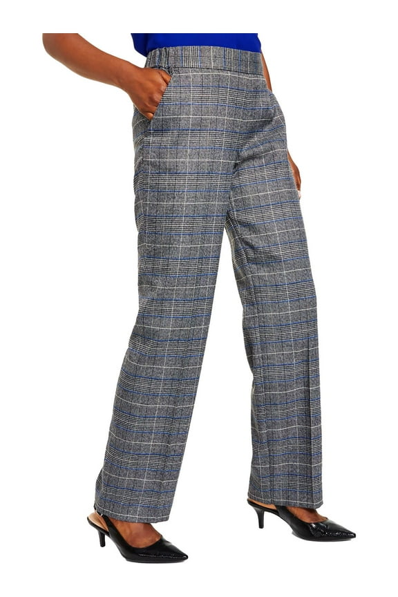 Womens Glen Plaid Business Dress Pants