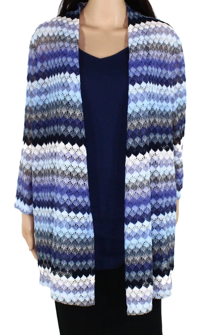 Kasper Womens Horizon Sheer Cardigan;S